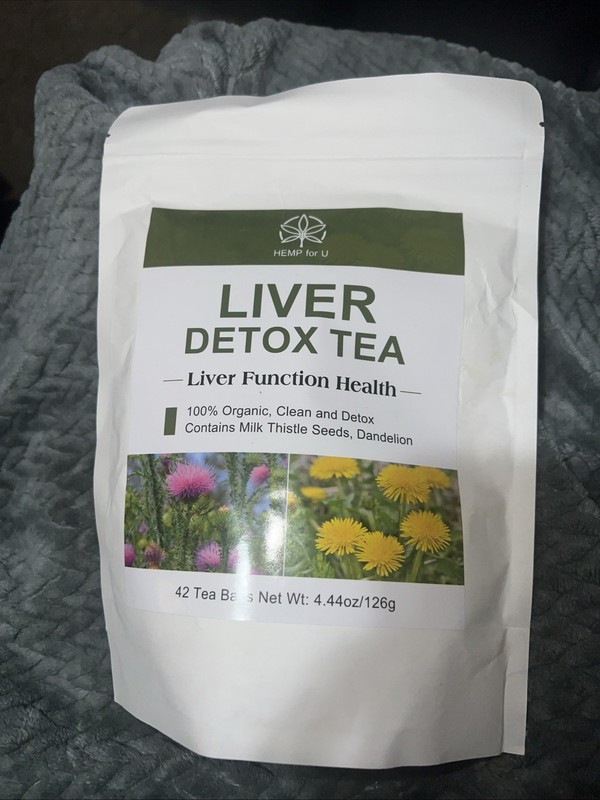 Natural Liver Detox Herbal Tea Organic Body Cleanse & Metabolism Support