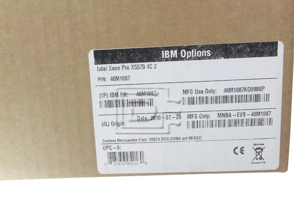 IBM 46M1087 Intel X5570 SLBF3 2.93 GHz 4-Core 8MB FCLGA1366 CPU Processor - Image 2 of 2