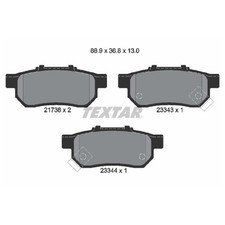 Satz Bremsbeläge Bremsklötze hinten für Honda CRX 3 EH Jazz 2 GD GE 4 | 24398