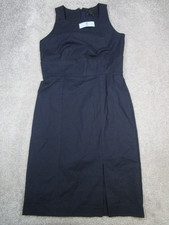 Ann Taylor Dress Womens 4 Petite Blue Cotton New