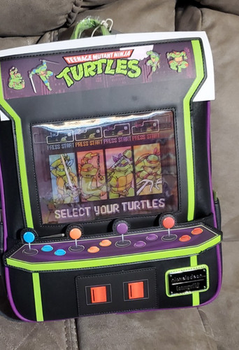 Loungefly Teenage Mutant Ninja Turtles 40th Anniversary Vintage Arcade Mini B...