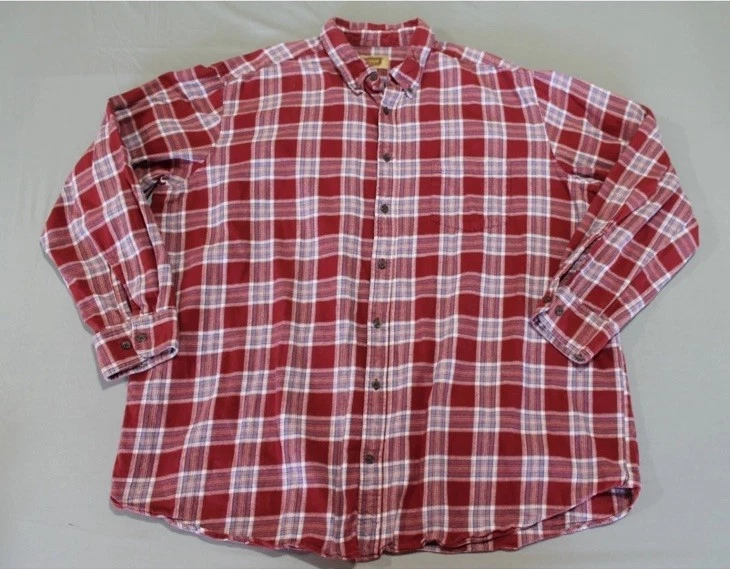 Mens 2XLT Lot Of 2 Various Brands Flannel Long Sleeve Button Down Shirts TALL - Image 2 of 4