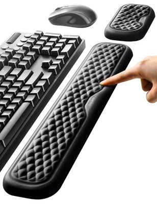 Vaydeer Wrist Rest for Keyboard and Mouse, Computer Ergonomic Wrist Support P...