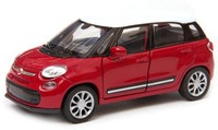 Welly 2013 Fiat 500L Dunkelrot MaßStab 1:34 1:39 4,5 Zoll Diecast Auto In Box