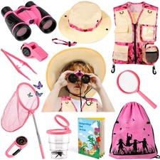Kids Explorer Kit Bug Catcher Kit Safari Costume Kit, Outdoor Exploration...