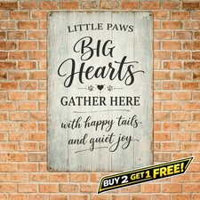 Dog Owners Metal Tin Sign Vintage Pet Home Room Wall Decor Plaque