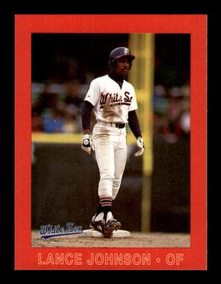 1988 Coca Cola Lance Johnson Card (B62) Chicago White Sox