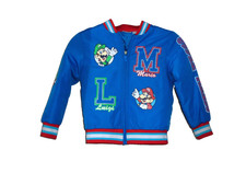 Kids Nintendo Super Mario Brothers Lightweight Bomber Jacket   size 5/6