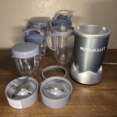 Nutribullet Blender Combo 600Watt NB-WL088D-23 Extra Blades/Cups Tested! Clean!