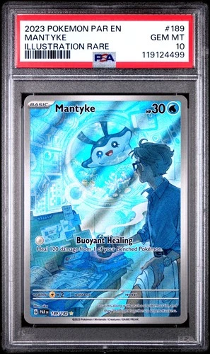 Mantyke 189/182 Illustration Rare Par En-paradox Rift Pokemon PSA 10