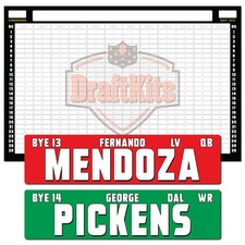 Fantasy Football Draft Board Kit - NEW for 2026 - LARGE Player Stickers  Board