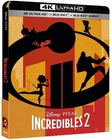 Incredibles 2 (2018) 4k & Blu-ray - Steelbook - Region Free - 3 Disc