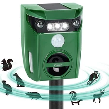 Ultrasonic Animal Repeller, Outdoor Waterproof Solar Animal Deterrent