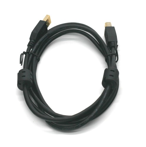 USB 2.0 Cable 6FT Dual Ferrite Chokes Black A-B (U023-006) USA - Picture 3 of 3