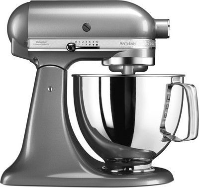 KitchenAid Artisan Standmixer Contour Silber 4,8L 300W Neigekopf 10 Geschwindigkeiten