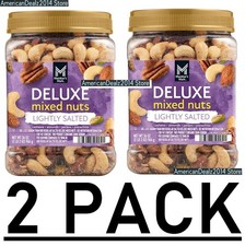 2 PACK - Member's Mark Lightly Salted Deluxe Mixed Nuts 34oz. Total 68 oz.