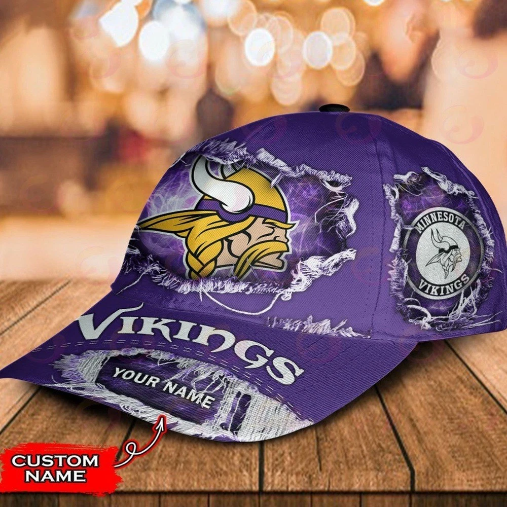 Personalized Minnesota Football Vikingss Team Classic Cap Gift For Husband Dad