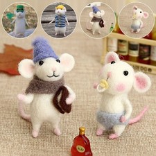 Gift Poked Needle Kit Wool Kits Doll Mouse Ornament Felt Toy Mouse Wool Felting