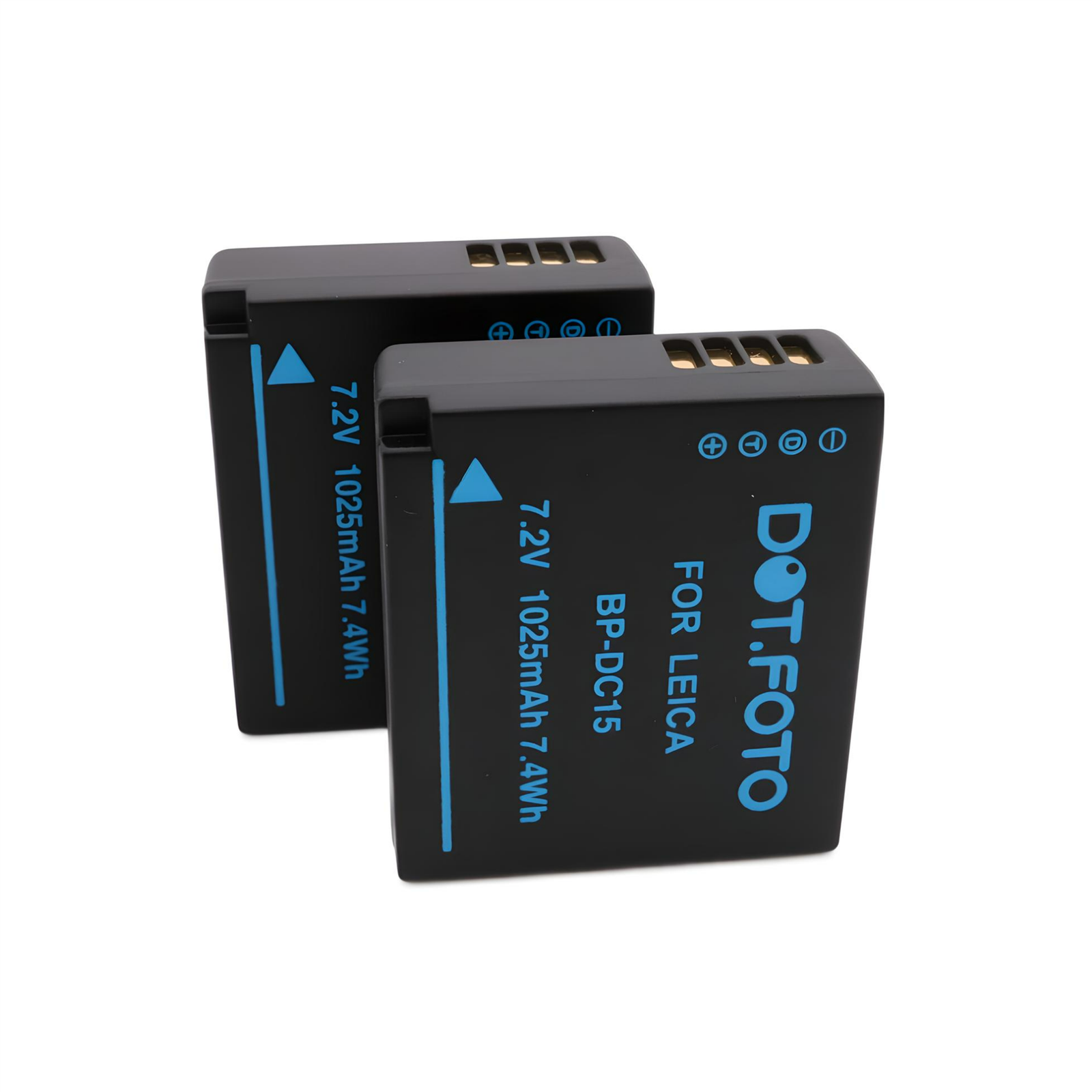 2x BP-DC15-E 1025mAh Battery for Leica D-LUX (Typ 109), D-LUX 7, D-LUX 8 / C-LUX