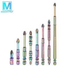 8pcs Anti Slip Phillips Screwdriver Bit Set PH2 1/4" Shank 1"-6" Long Magnetic