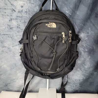 Vintage The North Face Womens Isabella Backpack Black Logo Multi Pocket Travel