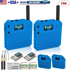 2 Sets Heltec ESP32 LoRa V3 WiFi Board+ 915MHz Antenna+ Battery+ Meshtastic Case