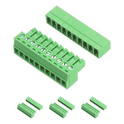 4 Set 10 Pin 3.81mm Pitch PCB Mount Screw Terminal Block Connector Plug