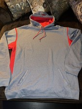 Sport Tek LT Drifit Colorblock Hooded Sweatshirt. New