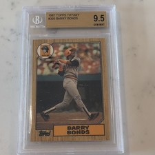 Topps 1987 TIFFANY Barry Bonds #320 BGS 9.5 Gem Mint Pirates