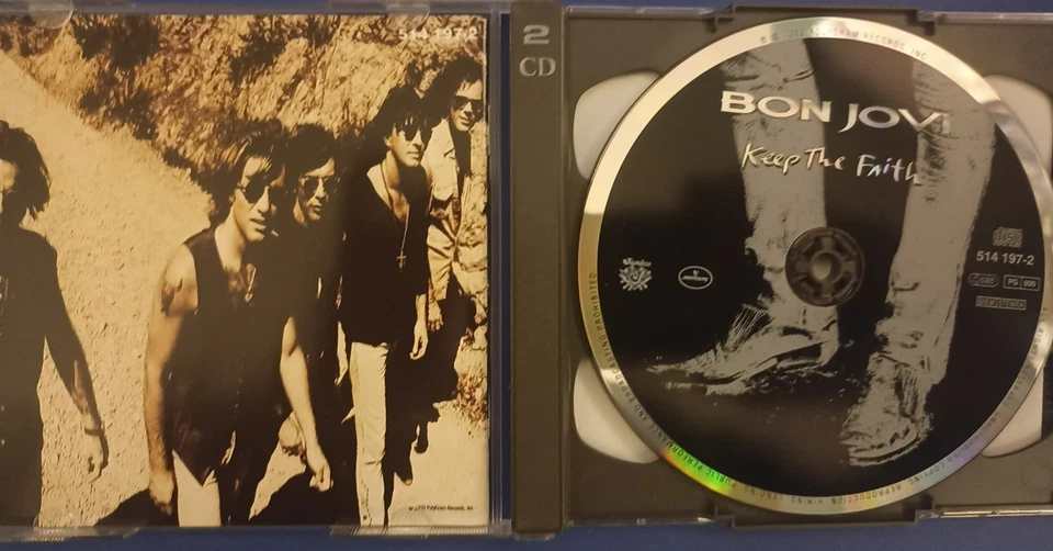 CD - BON JOVI- KEEP THE FAITH - 2 CD SET MIT POSTER 1993 - Bild 3 von 4