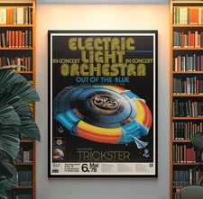 Vintage ELO Poster – 1978 Electric Light Orchestra Concert Poster Limited