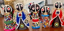 5 Ndebele Tribal South African Beaded Ceremonial Dolls  South Africa-DS31