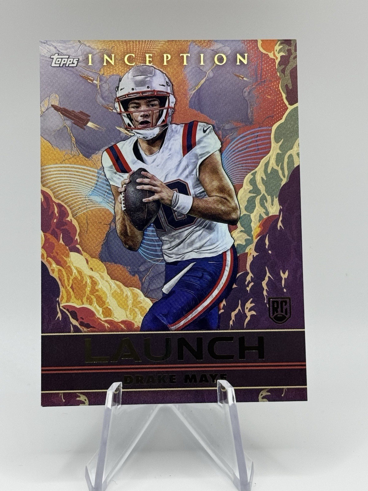 2024 Topps Inception Drake Maye Launch (RC) Rookie CASE HIT SSP  NE PATRIOTS 🔥