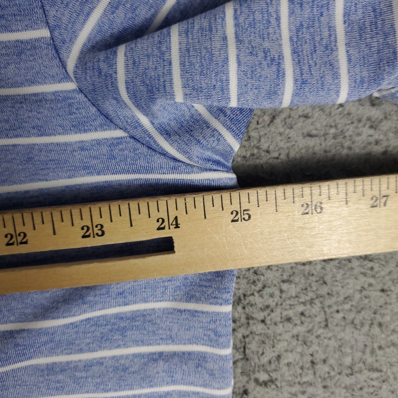 Under Armour Polo Shirt Mens Size 2XL Blue Striped Golf Casual Short Sleeve * thumbnail 6