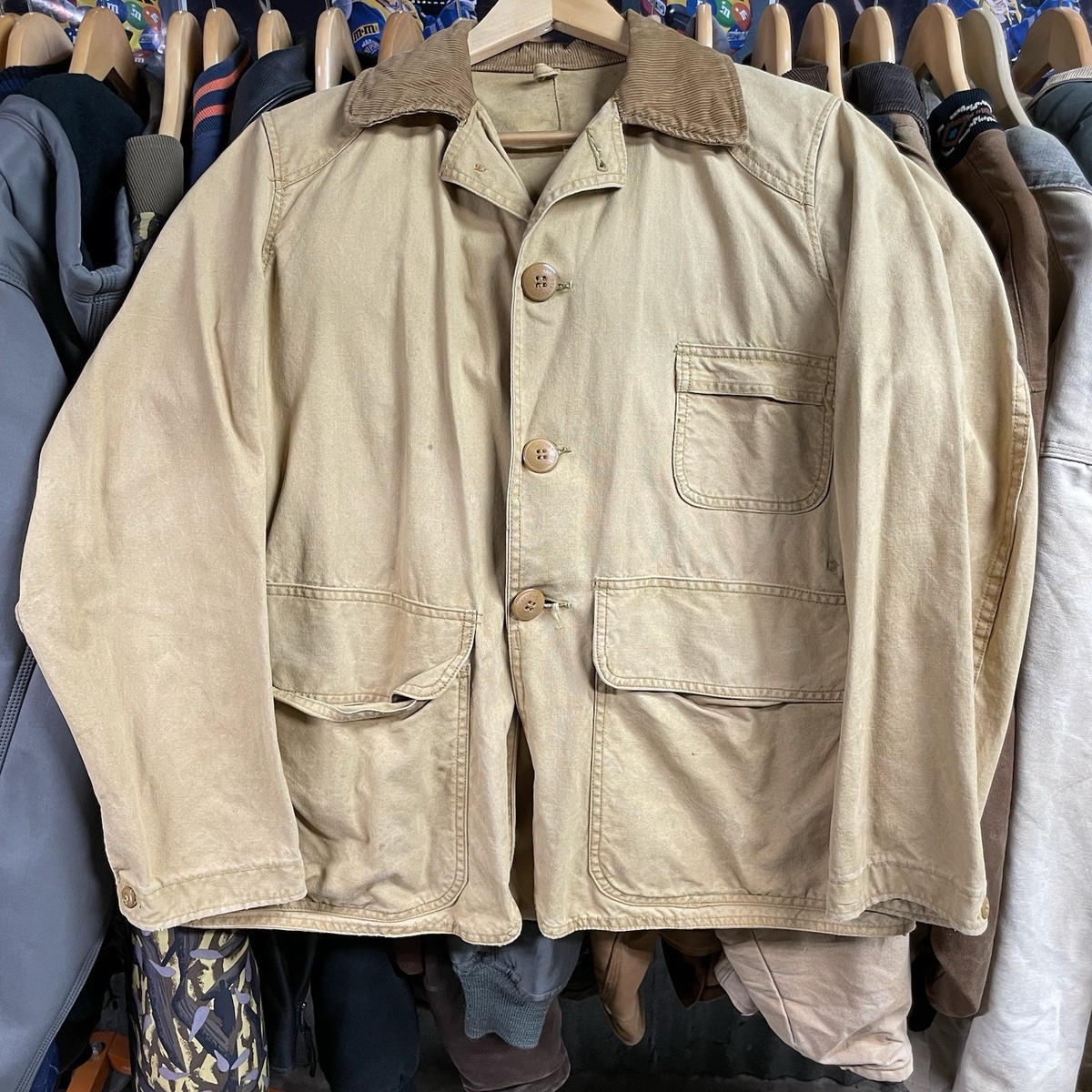 Vintage 70s American Field Jacket Size 40 Sport Hunting Canvas