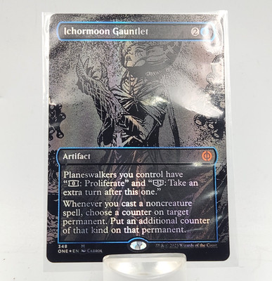 Ichormoon Gauntlet - Oil Slick Raised Foil - Near Mint MTG Phyrexia 348