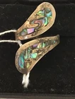 Vintage Mexican Silver JAE Ring With Inlay