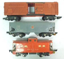 USED Bundle of American Flyer S-Gauge Rolling Stock 630, 629, 632 no Boxes