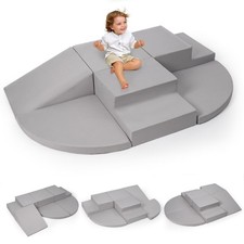 6-Piece Foam Climbing Blocks for Toddlers, Baby Climb and Crawl Soft Foam Pla...