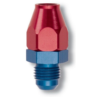 Russell AN Fitting 639210; Hard Line Adapter Red/Blue -06AN male to 3/8 in. Tube