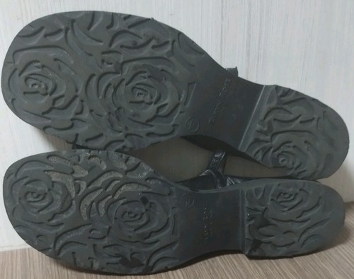 Taryn Rose Taylor schwarze Leder-Sandalen mit klobiger Sohle Größe 42 EU 11,5 US - Bild 5 von 7