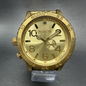 時計 NIXON TIDE PRAPH SIMPLIFY 51-30 ALL GOLD 51-30 Chrono Watch | Desert Gold / Arles Blue | Men's Stainless