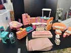 1990s Vintage Barbie Doll House Furniture & Accessories Mattel