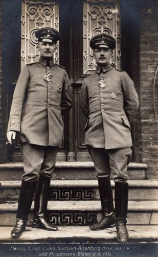 Ernst II, Duke of Saxe-Altenburg IN MILITARY UNIFORM WW1 - RPPC POSTCARD ROYALTY