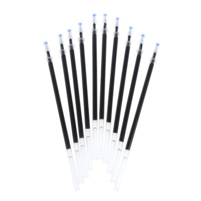 10Pcs 0.38mm Gel Ink Ballpoint Pen Refill Black Blue Red Stationery Supply