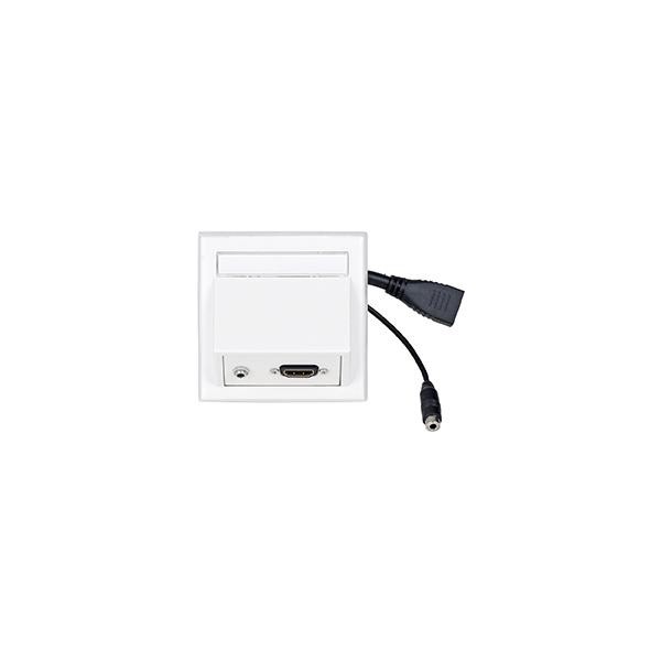 Vivolink WI221170 presa energia HDMI + 3.5mm Bianco (Wall Connection HDMI+ 3,5mm