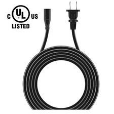 UL 2-Prong AC Power Cord For Rockville ASM4 Powered Studio Monitor Speaker