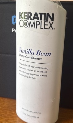 Keratin Complex Vanilla Bean Deep Conditioner 1000ml Feuchtigkeitsbehandlung (3a)
