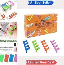 Pedicure Toe Separators 60 Pcs Foam EVA Nail Polish Tool Fit Most Sizes Salon