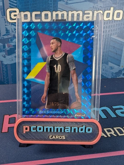 Topps Finest - Ben Simmons Blue Geometric 10/75